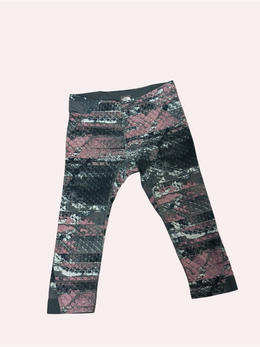 The North Face Pink & Black Patterned Performance Leggings